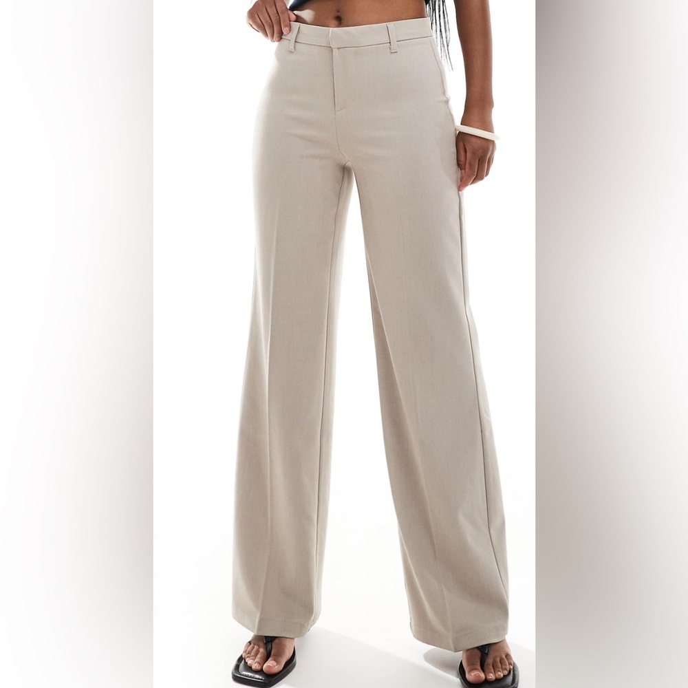 Bershka Petite Straight Leg Dress Pants